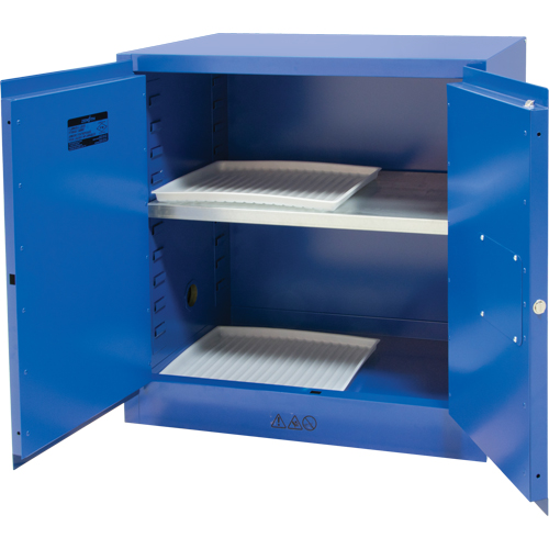 Corrosive Liquids Cabinet, 22 gal., 35" x 35" x 22" Action Paper