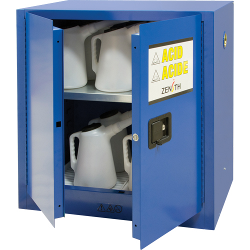 Corrosive Liquids Cabinet, 22 gal., 35" x 35" x 22" Action Paper