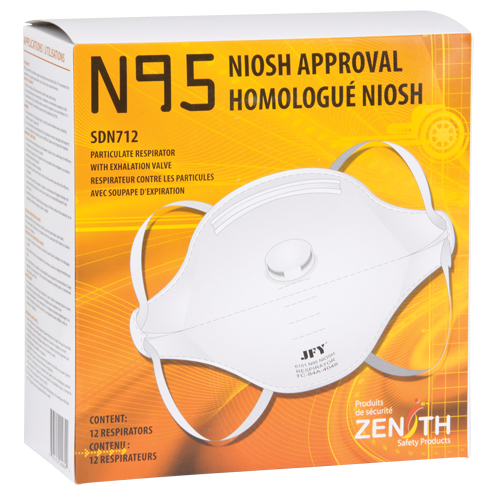 Respirateur contre les particules, N95, Certifi&eacute; NIOSH, Moyen/grand Action Paper