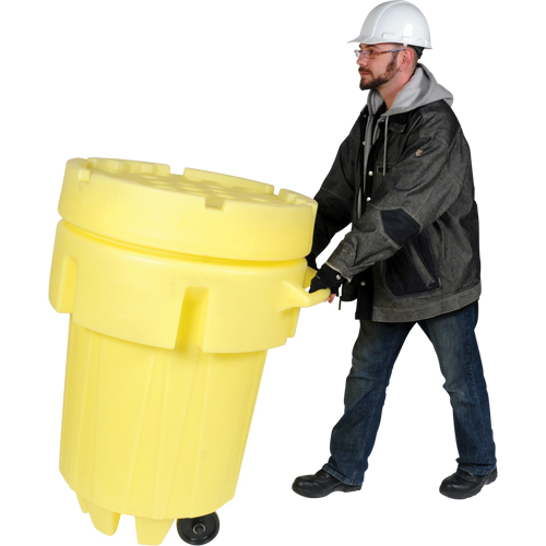Ultra-Overpacks&reg; Wheeled Drum, 95 gal., Mobile Action Paper