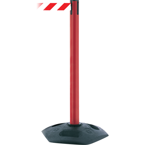Single Line Heavy Duty Receiver Post, 38" High, Black Action Paper