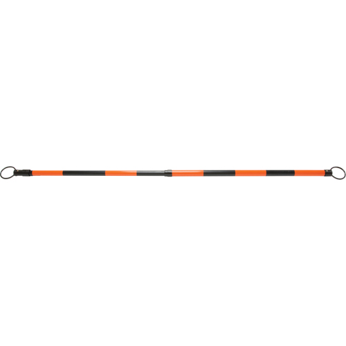 Barre pour c&ocirc;ne de circulation r&eacute;tractable, Longueur d&eacute;ploy&eacute;e de 7' 5'', Noir/Orange Action Paper