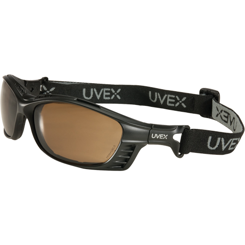 Uvex&reg; Livewire Safety Glasses with HydroShield Lenses, Espresso Lens, Anti-Fog, Meets/Exceeds CSA Z94.3 Action Paper