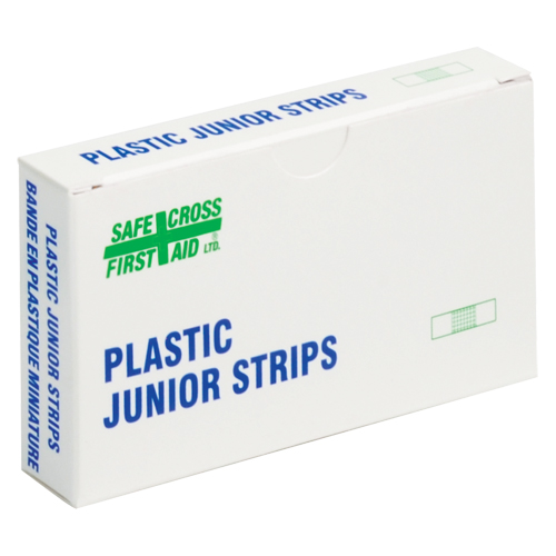 Junior Strips Bandages, Rectangular/Square, 1-1/2", Plastic, Non-Sterile Action Paper