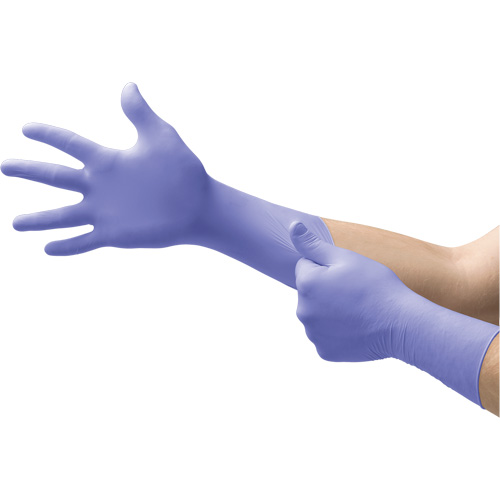 Gants Supreno EC, Petit, Nitrile, 5,5-mil, Sans poudre, Mauve, Classe 2 Action Paper