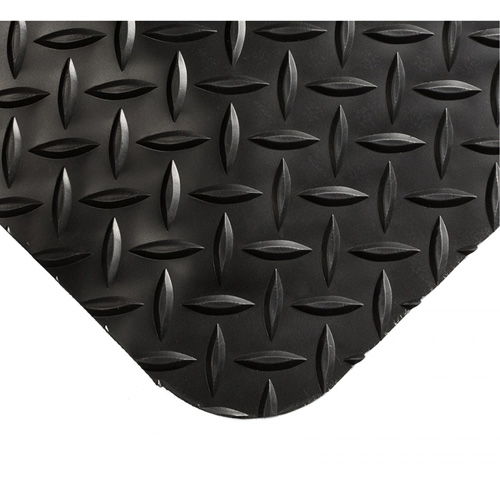Smart Mats No.497, Diamond, 4' x 10' x 1", Black, PVC/Urethane Action Paper