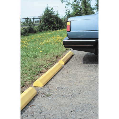 Car Stops, Plastic, 4' L, Yellow Action Paper