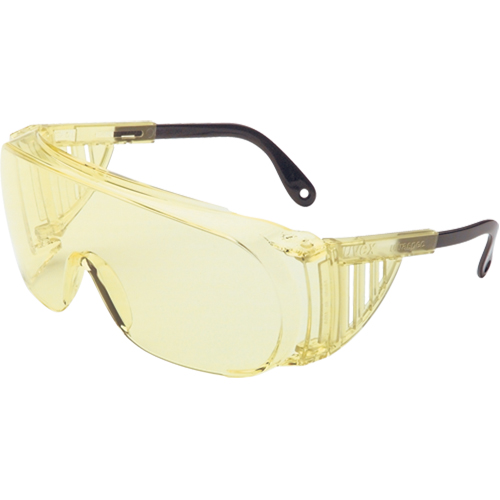 Lunettes de s&eacute;curit&eacute; antibu&eacute;es Uvex Ultraspec 2000 Uvextreme, Lentille Ambr&eacute;e, Antibu&eacute;e/Anti-&eacute;gratignures, ANSI Z87+/R&eacute;pond ou surpasse la norme CSA Z94.3 Action Paper
