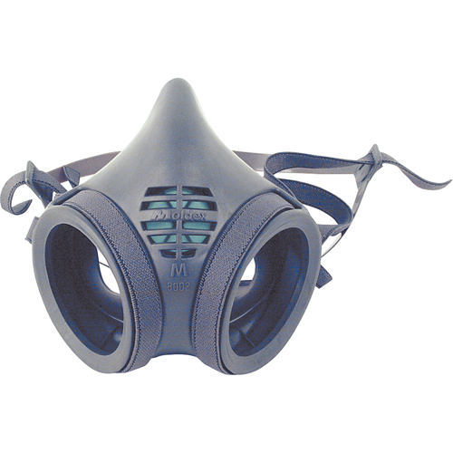8000 Series Half-Mask Respirator, Elastomer/Thermoplastic, Small Action Paper