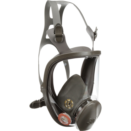 6000 Series Full Facepiece Reusable Respirator, Elastomer/Silicone/Thermoplastic, Medium Action Paper
