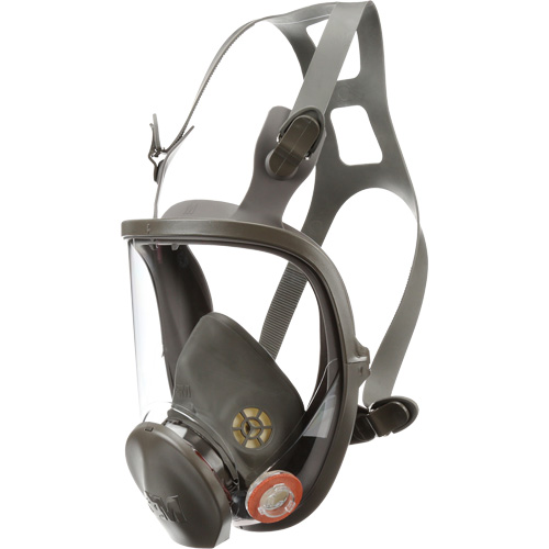 6000 Series Full Facepiece Reusable Respirator, Elastomer/Silicone/Thermoplastic, Medium Action Paper