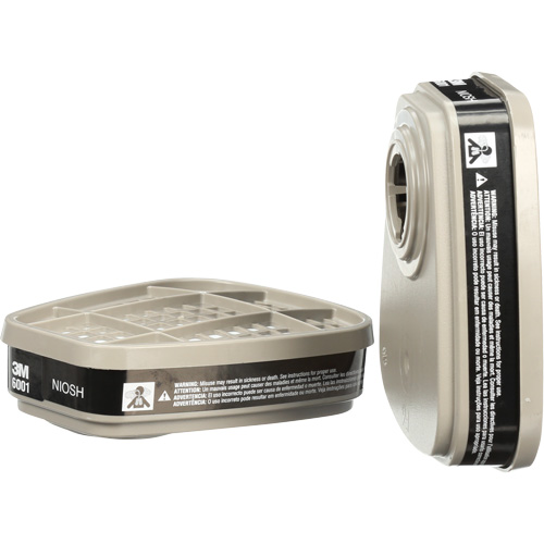 Cartouches pour respirateur s&eacute;rie 6000, Cartouche gaz/vapeur, Vapeur organique Action Paper