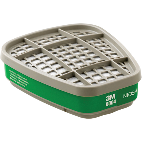 6000 Series Respirator Cartridges, Gas/Vapour Cartridge, Ammonia/Methylamine Action Paper