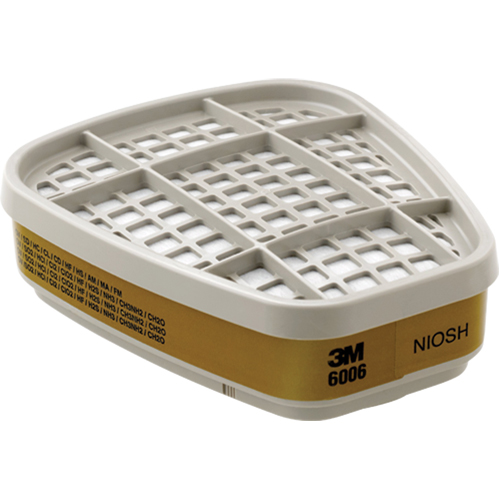 Cartouches pour respirateur s&eacute;rie 6000, Cartouche gaz/vapeur, Gaz multiples/Vapeurs Action Paper