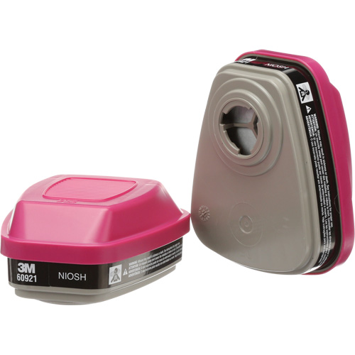 Cartouches pour respirateur s&eacute;rie 6000, Cartouche gaz/vapeur, Vapeurs organiques/P100 Action Paper