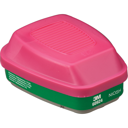 Cartouches pour respirateur s&eacute;rie 6000, Cartouche gaz/vapeur, Ammoniac/M&eacute;thylamine Action Paper