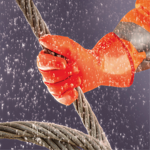 Gants Polar Grip 23-700, 9/Grand, R&ecirc;vetement PVC, Enveloppe en Nylon Action Paper