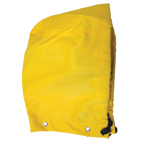 Journeyman&reg; Hood, One Size, Yellow, Polyester/PVC Action Paper