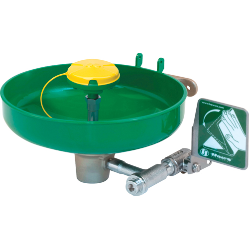 Axion&reg; Eye/Face Wash Station, Wall-Mount Installation, Plastic Bowl Action Paper