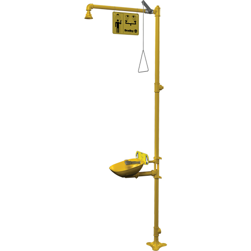 Halo Combination Emergency Shower & Eyewash Station Action Paper