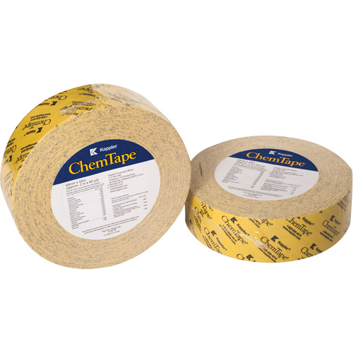 ChemTape&reg; Chemical-Resistant Tape, 50.8 mm (2") x 50 m (164'), Yellow Action Paper