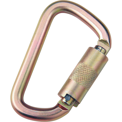 Anchorage Connecting Carabiner, Steel, 420 lbs. Capacity Action Paper