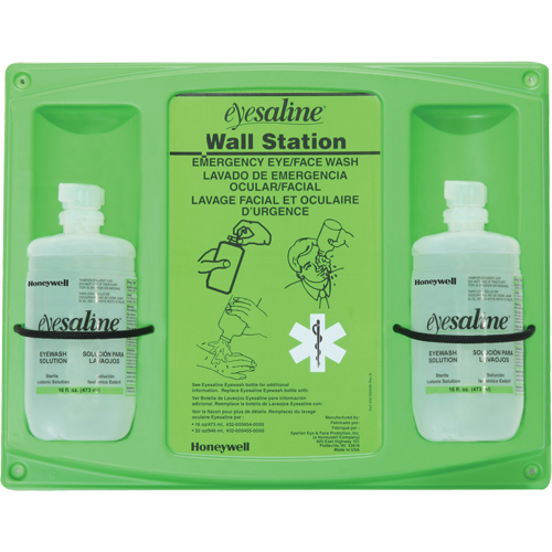 Saline Eyewash Wall Station, Double Action Paper