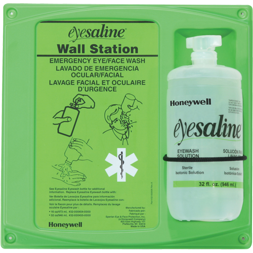 Saline Eyewash Wall Station, Single Action Paper
