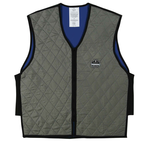 Vestes refroidissantes &agrave; &eacute;vaporation humide Chill-Its 6665, Moyen, Gris Action Paper