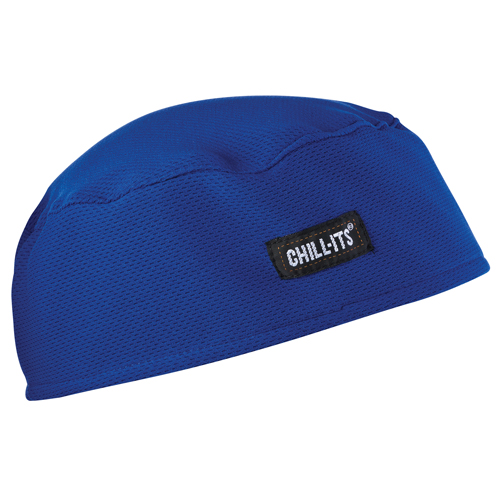Chill-Its&reg; 6630 Cooling Skull Caps, Blue Action Paper