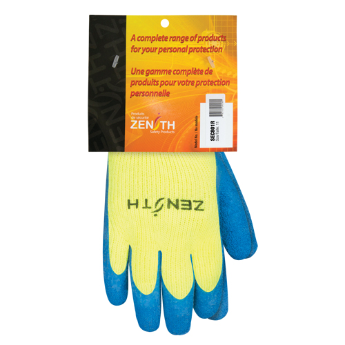 Gants haute visibilit&eacute; doubl&eacute;s d'acrylique de caoutchouc naturel, 2T-Grand, R&ecirc;vetement Latex de caoutchouc, Calibre 7, Enveloppe en Acrylique Action Paper
