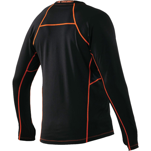 Long Sleeve Thermal Shirts, Men's, Medium, Black Action Paper