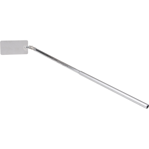 Inspection Mirror, Rectangular, 3-3/4" L x 2" W, Telescopic Action Paper