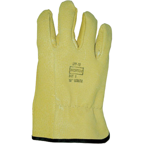Salisbury  Leather Protector Gloves, Size 7, 10" L Action Paper