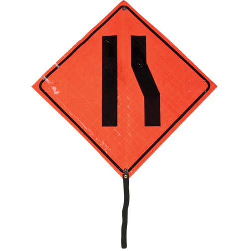 Narrow Road Rolled Sign, 24" x 24", Vinyl, Pictogram Action Paper