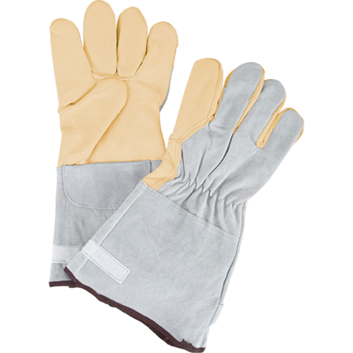 Gants de travail &agrave; ajustement d'usage standard, Grand, Paume en Cuir fleur de vache Action Paper