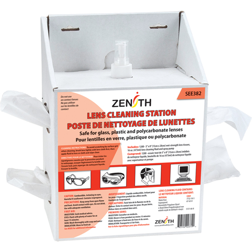 Disposable Lens Cleaning Station, Cardboard, 8" L x 5" D x 12-1/2" H Action Paper