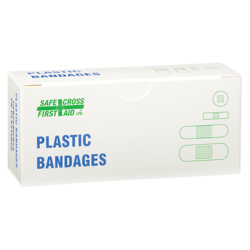 Bandages, Assorted, Plastic, Sterile Action Paper