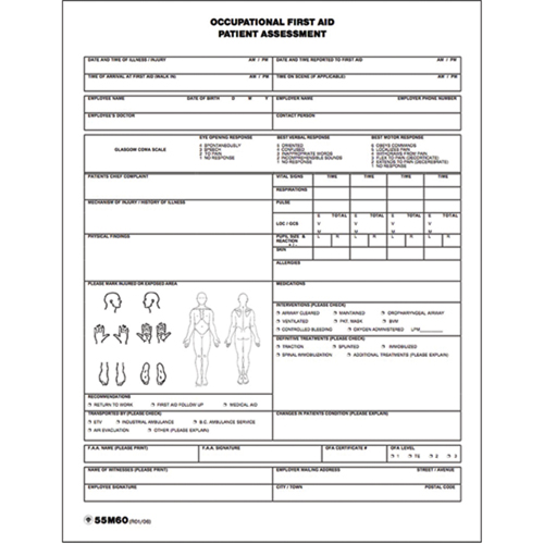 Diagramme d'&eacute;valuation du patient Action Paper