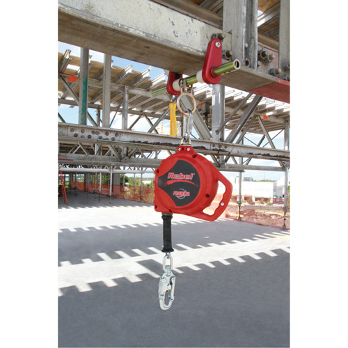 Cordage de s&eacute;curit&eacute; autor&eacute;tractable Rebel, 33', Acier galvanis&eacute;, Pivotant Action Paper