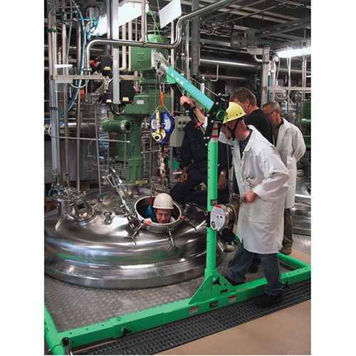 Confined Space 5-Piece Davit Hoist System Action Paper