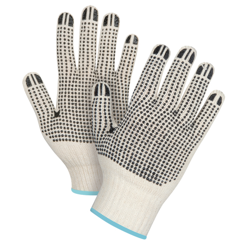 Gants tricot&eacute;s de poids lourd &agrave; deux c&ocirc;t&eacute;s avec pois, Poly/coton, Deux c&ocirc;t&eacute;s, Calibre 7, T-Grand Action Paper