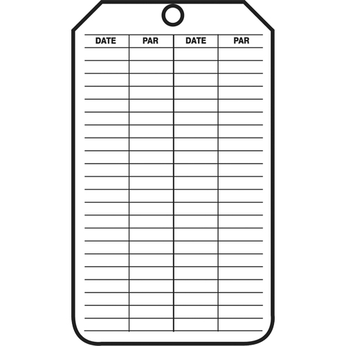 Inspection Tags, Plastic, 3-1/8" W x 5-7/8" H, French Action Paper