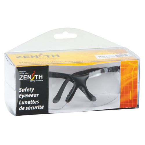 Z1800 Series Reader Safety Glasses, Anti-Scratch, Clear, 1.5 Diopter Action Paper