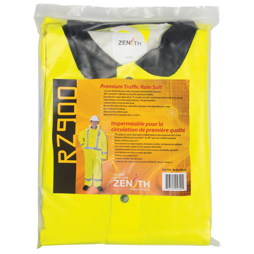 Imperm&eacute;able pour la circulation de premi&egrave;re qualit&eacute; RZ900, Polyester/PVC, Moyen, Jaune lime Action Paper