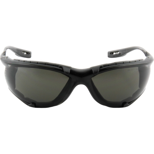 Virtua Safety Glasses with Foam Gasket, Grey/Smoke Lens, Anti-Fog, ANSI Z87+/Meets/Exceeds CSA Z94.3 Action Paper