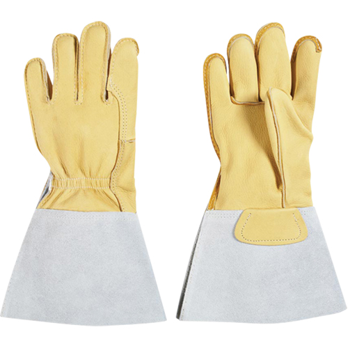 Gants pour monteur de lignes, Grand, Paume en Cuir fleur de vache, Doublure en Coton Action Paper