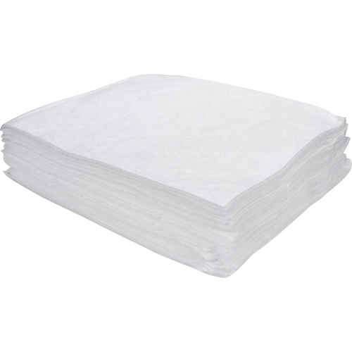 Premium Meltblown Sorbent Pads, Oil Only, 15" x 17", 8 gal. Absorbancy Action Paper