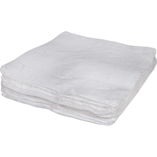 Premium Meltblown Sorbent Pads, Oil Only, 30" x 30", 50 gal. Absorbancy Action Paper