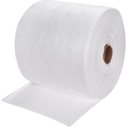 Premium Meltblown Sorbent Rolls, Heavyweight, 150' L x 15" W, 25 gal. Absorbancy Action Paper